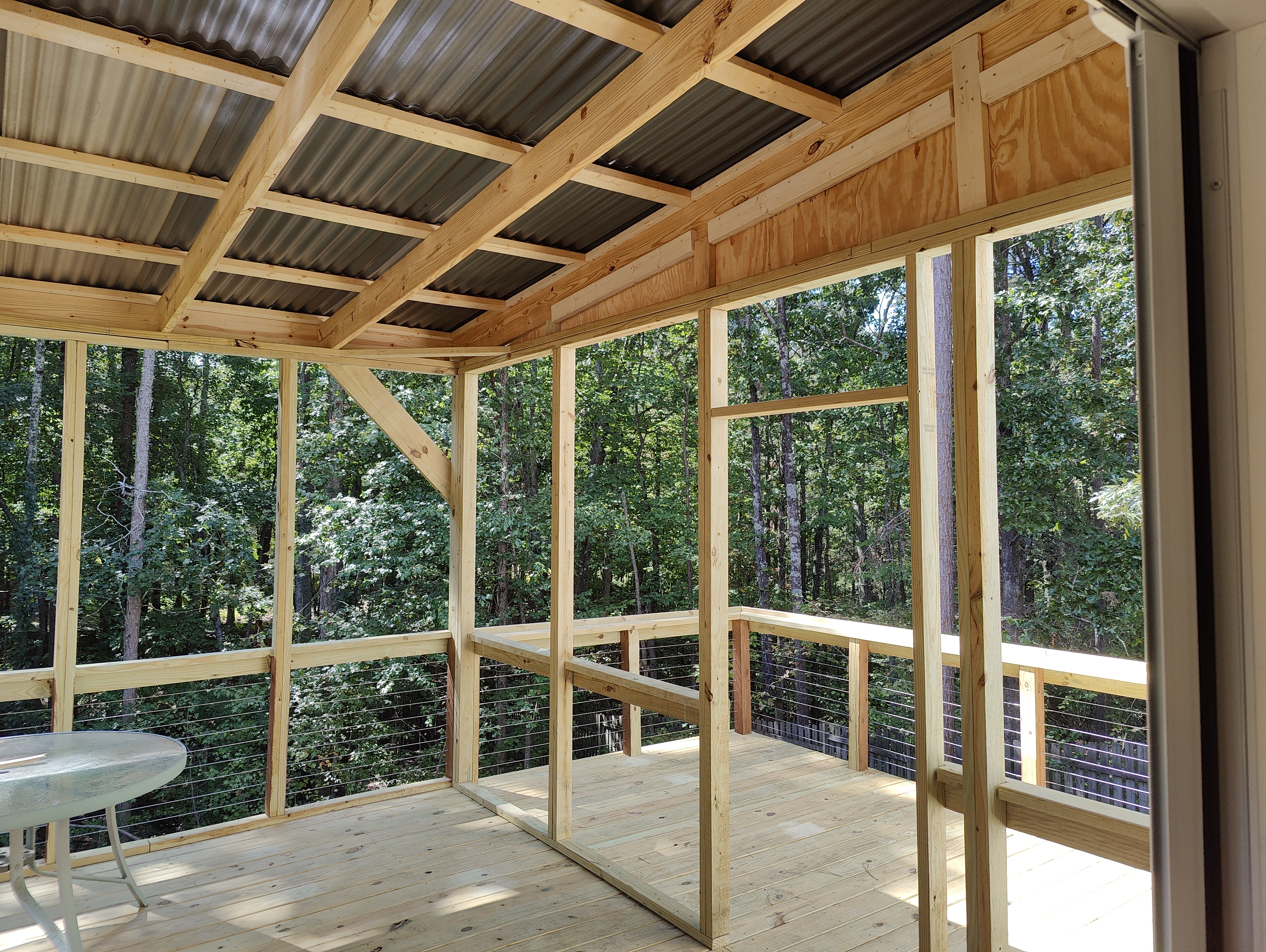 Deck repair with metal roof and screening by DWR Services LLC in West Georgia &ndash; photo 5
