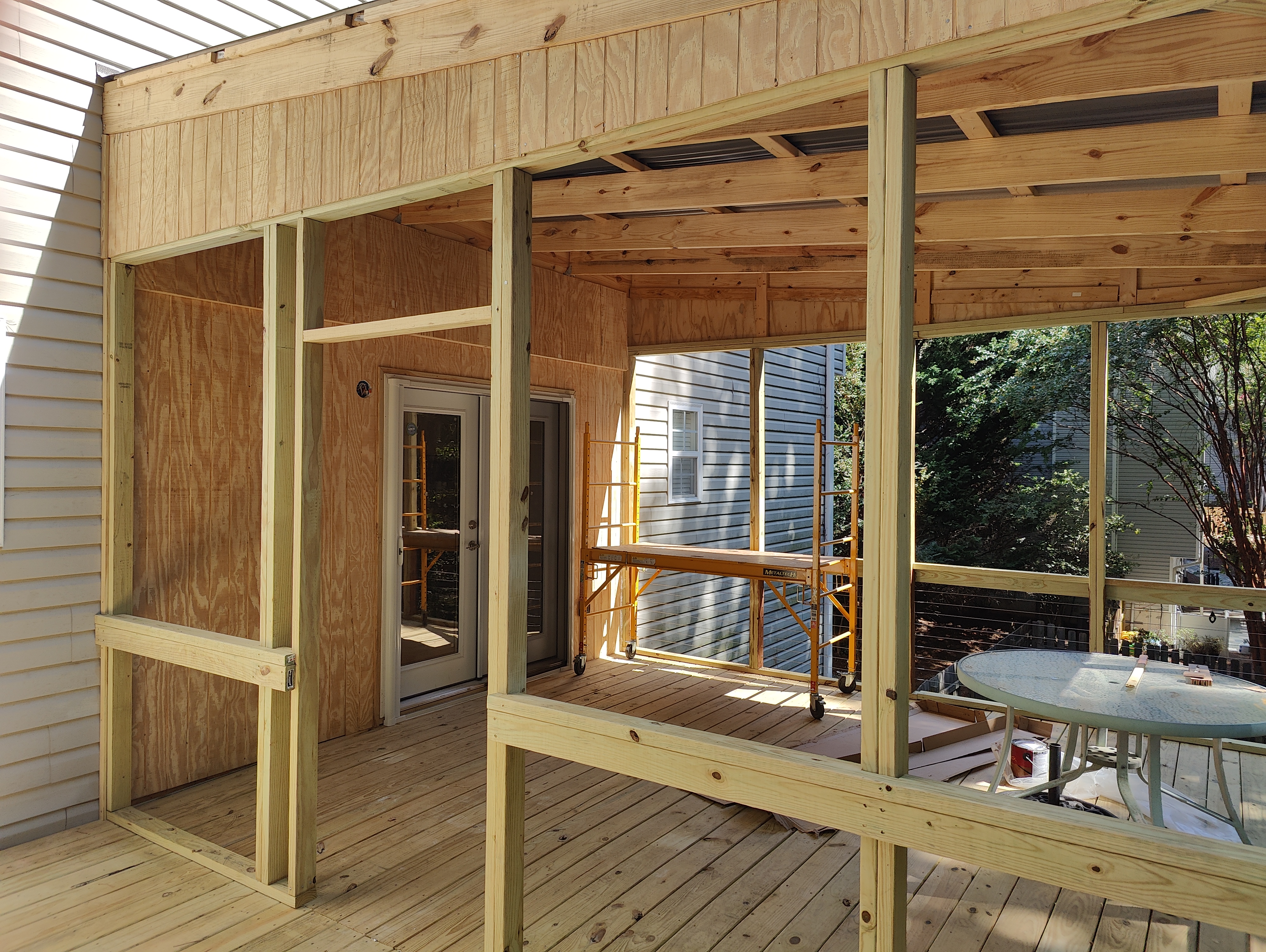 Deck repair with metal roof and screening by DWR Services LLC in West Georgia &ndash; photo 5