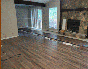 Luxury vinyl plank (LVP) flooring installed by DWR Services LLC in West Georgia &ndash; photo 1