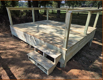 New deck built by DWR Services LLC in Paulding County, Georgia