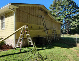 Siding replacement with cement board siding by DWR Services LLC in West Georgia &ndash; photo 2